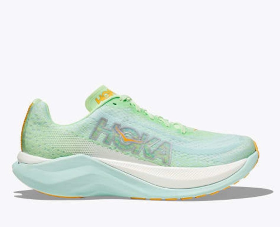 Footwear Hoka One One Running & Spikes | Hoka Women'S Mach X Lime Glow/Sunlit Ocean-Lgso