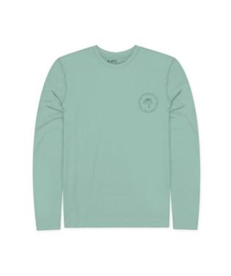 Apparel Jetty Swimwear | Jetty Men'S Squal Uv Long Sleeve Tee Mint