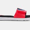 Footwear Under Armour Sandals & Water Shoes | Under Armour Boys' Ua Ignite Vi Slides Black/White/Beta-002