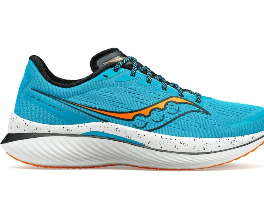 Footwear Saucony Running & Spikes | Saucony Men'S Endorphin Speed 3 Agave/Black-25