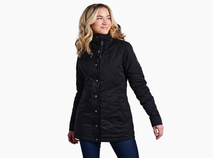 Apparel Kuhl Outerwear | Kuhl Women'S Celeste Down Parka Blackout