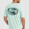 Apparel Johnnie-O Casual Tops | Johnnie-O Men'S Hibiscus Graphic T-Shirt Whaler