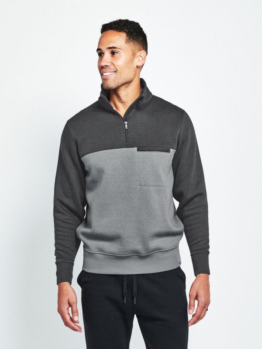 Apparel Tasc Performance Bottoms | Tasc Men'S Legendary Quarter Zip