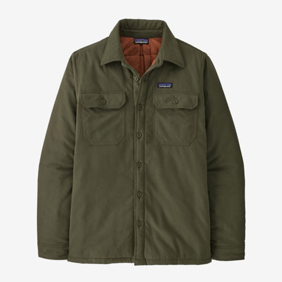 Apparel Patagonia Outerwear | Patagonia Men'S Insulated Organic Cotton Mw Fjord Flannel Shirt