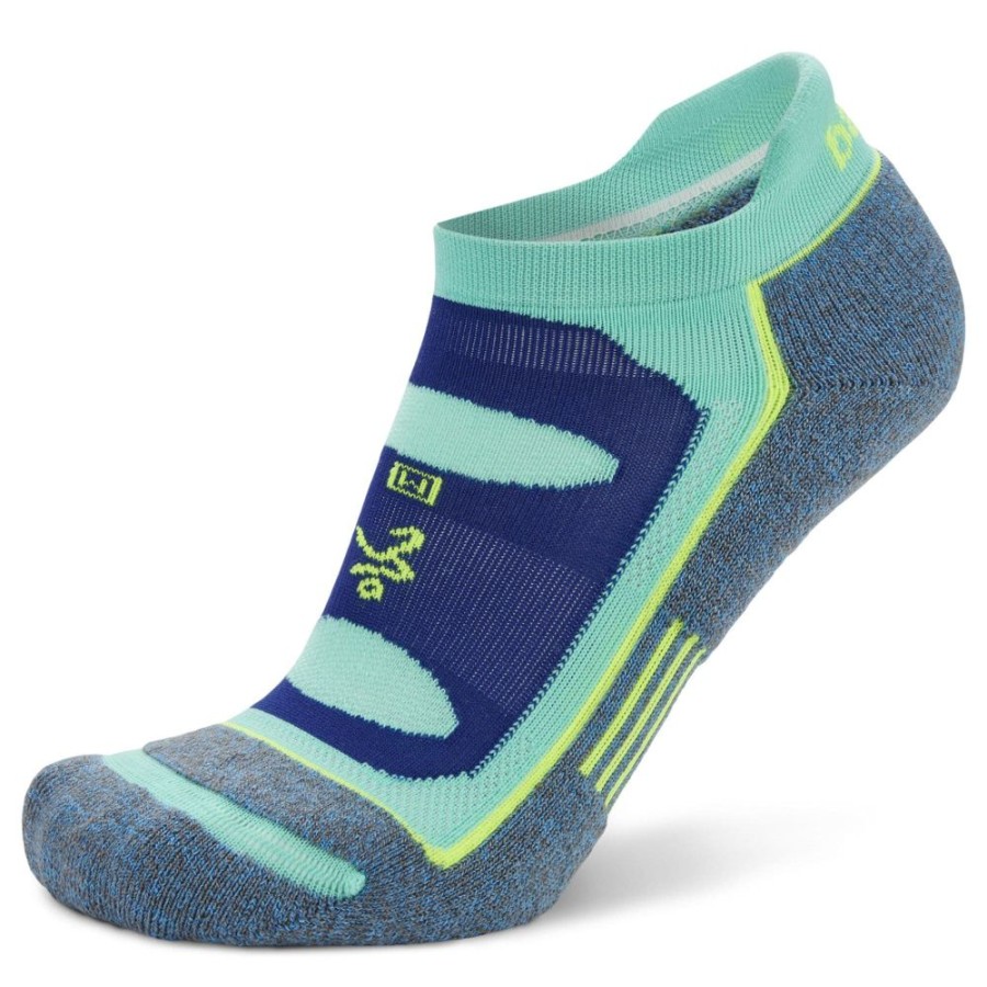 Apparel Balega Socks | Balega Blister Resist No Show Tab Ethereal Blue/Light Aqua