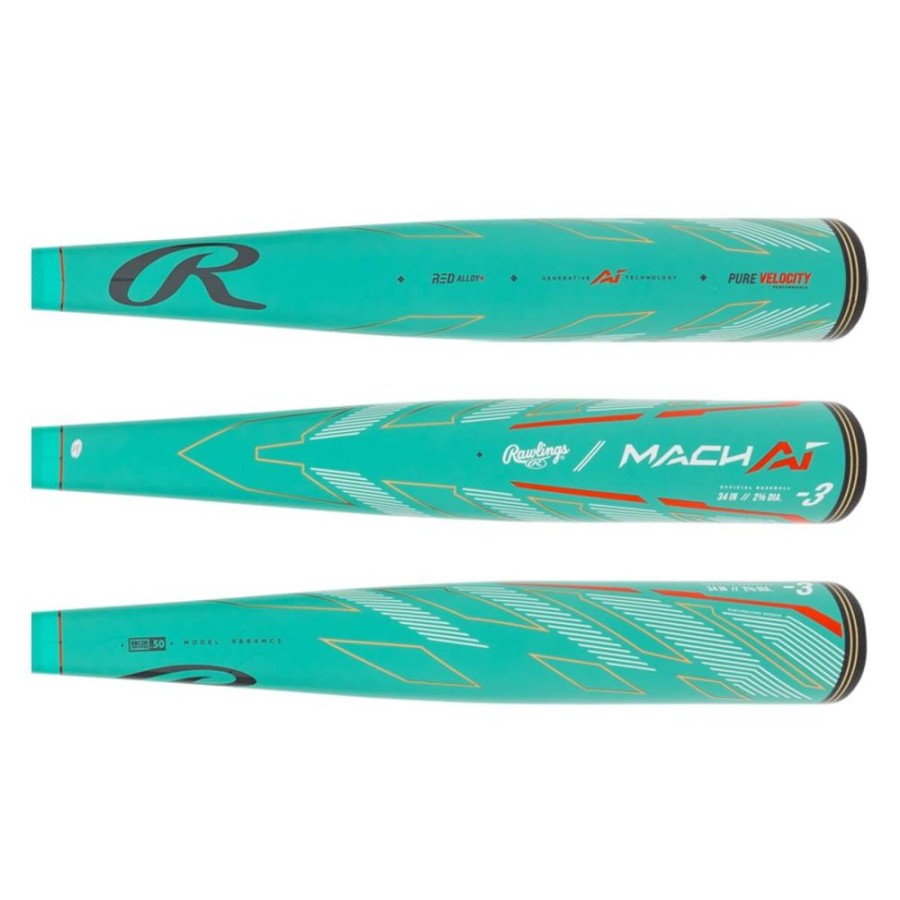 Equipment Rawlings/Easton Baseball Bats | Rawlings 2024 Mach Ai 2 5/8" Bbcor Baseball Bat(-3)