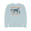 Apparel Jetty Swimwear | Jetty Men'S Billfish Uv Long Sleeve Tee Light Blue