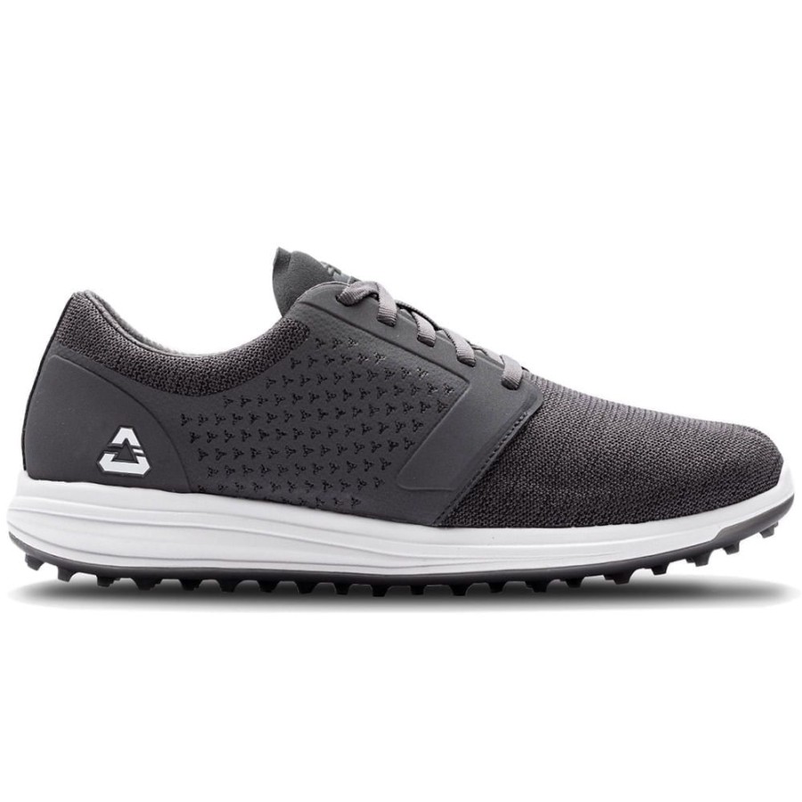 Footwear TravisMathew Cleats And Turf | Cuater By Travismathew The Moneymaker Golf Shoe Heather Grey Pinstripe