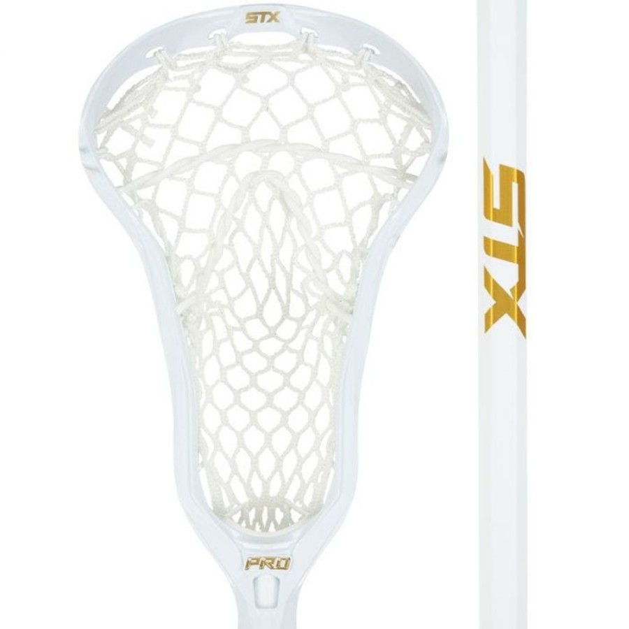 Equipment STX, INC | Stx Crux Pro Elite Women'S Complete Lacrosse Stick White/Gold