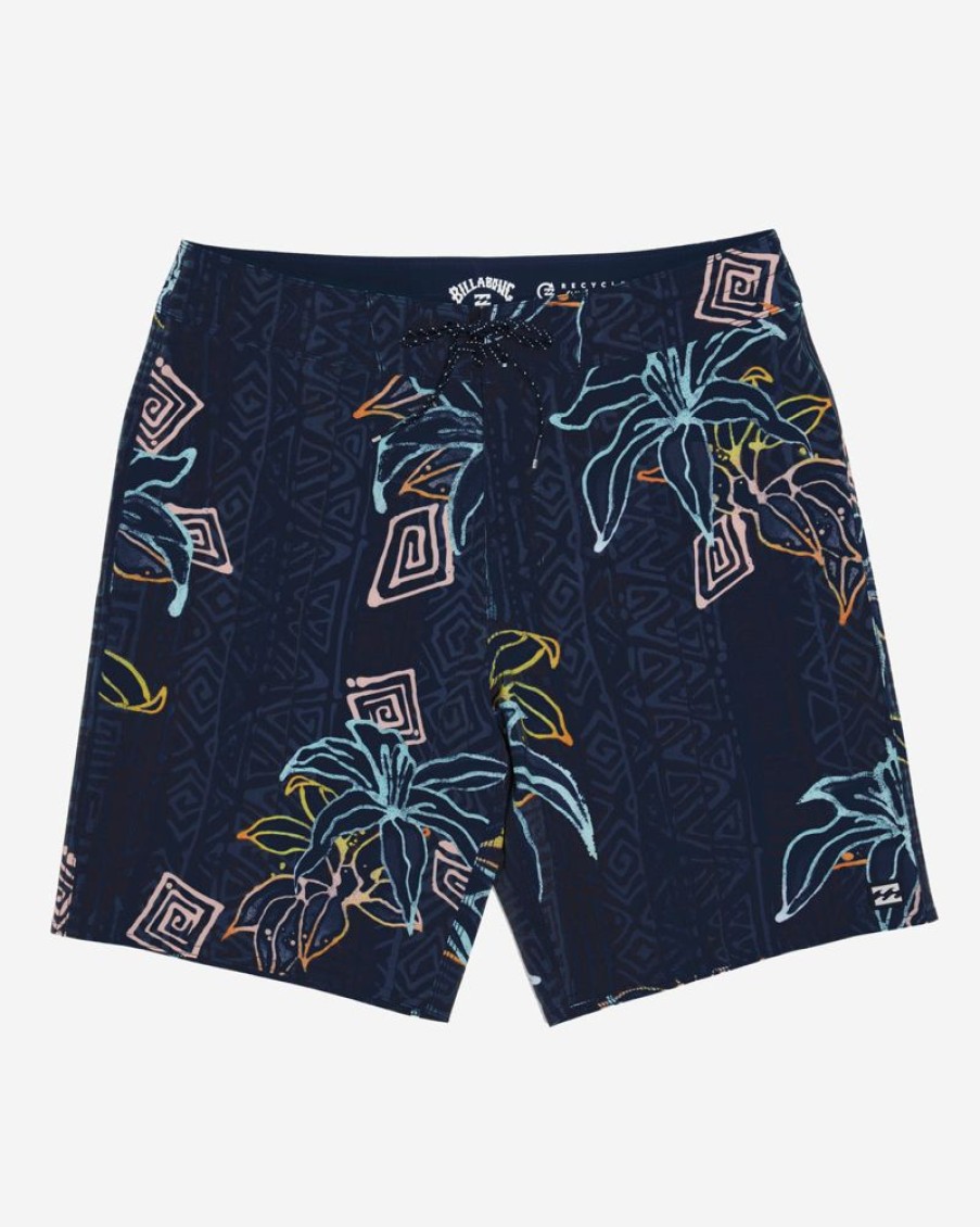 Apparel Billabong Swimwear | Billabong Men'S Sundays Pro Performance 19" Boardshorts Dark Blue