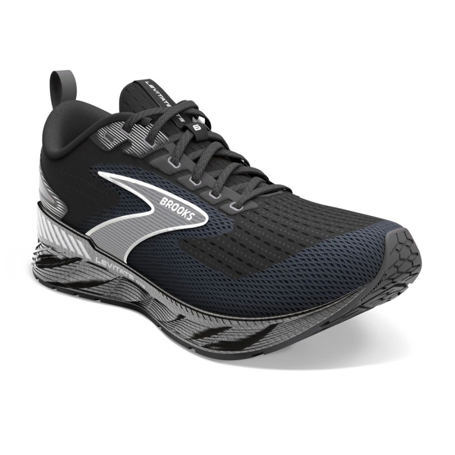 Footwear Brooks Training | Brooks Men'S Levitate Gts 6 Blackened Pearl/Ebony/White-088