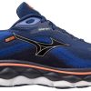 Footwear Mizuno Running & Spikes | Mizuno Men'S Wave Sky 7 Blue Depths/Silver-6G73