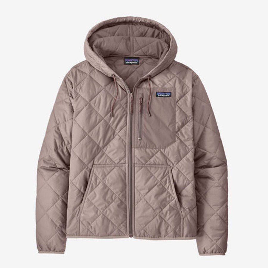 Apparel Patagonia Outerwear | Patagonia Women'S Diamond Quilted Bomber Hoody Stingray Mauve-Stym