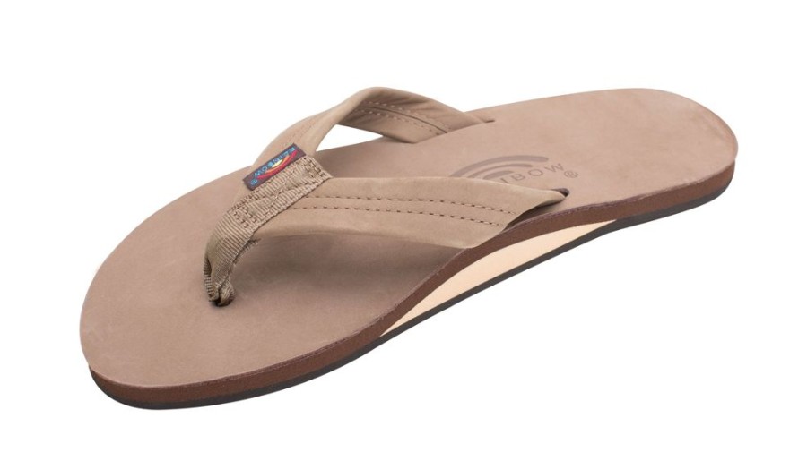 Footwear Rainbow Sandals Sandals And Water Shoes | Rainbow Men'S Single Layer Thick Strap Sandal