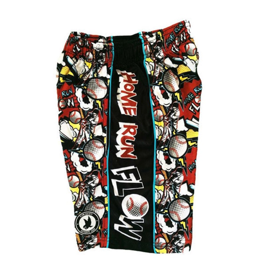 Apparel FLOW SOCIETY Bottoms | Flow Society Boys' Home Run Attack Short