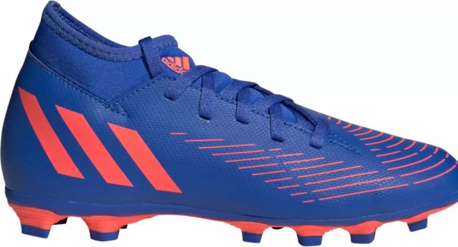 Footwear adidas Cleated & Specialty | Adidas Kids' Predator Edge.4 S Fxg Soccer Cleats Hi-Res Blue/Turbo/Hi-Res Blue-Gw2371