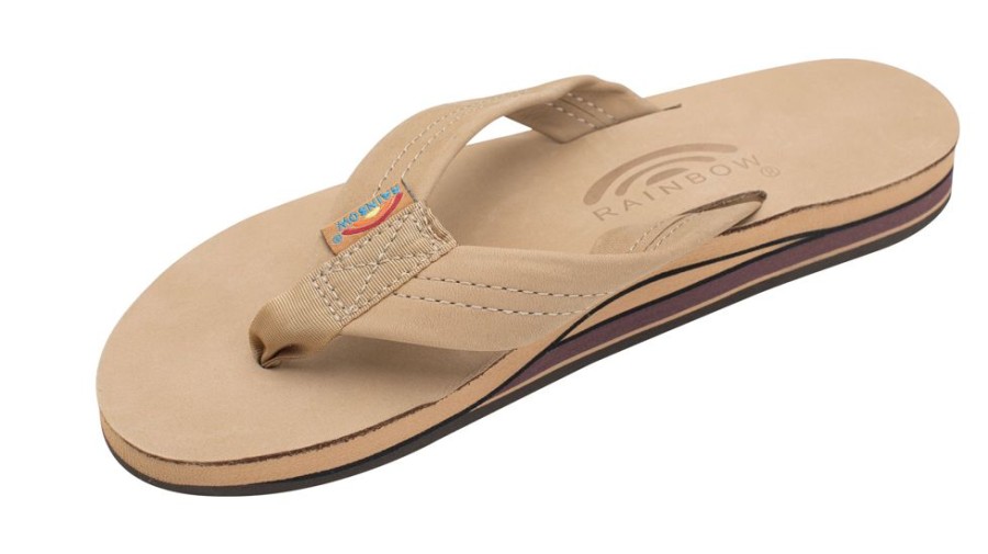 Footwear Rainbow Sandals Sandals & Water Shoes | Rainbow Women'S Double Layer Thick Strap Sandal