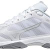 Footwear Mizuno Tennis | Mizuno Women'S Exceed Light Ac White/Silver