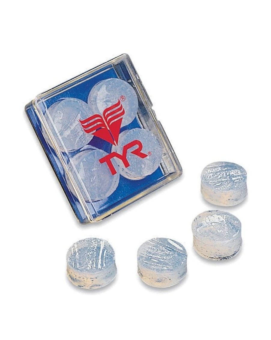 Equipment TYR | Tyr Soft Silicone Ear Plugs Clear