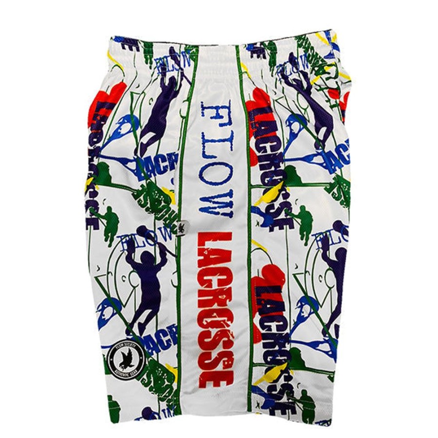 Apparel FLOW SOCIETY Bottoms | Flow Society Boys' Red, White & Blue Flow Lax Short